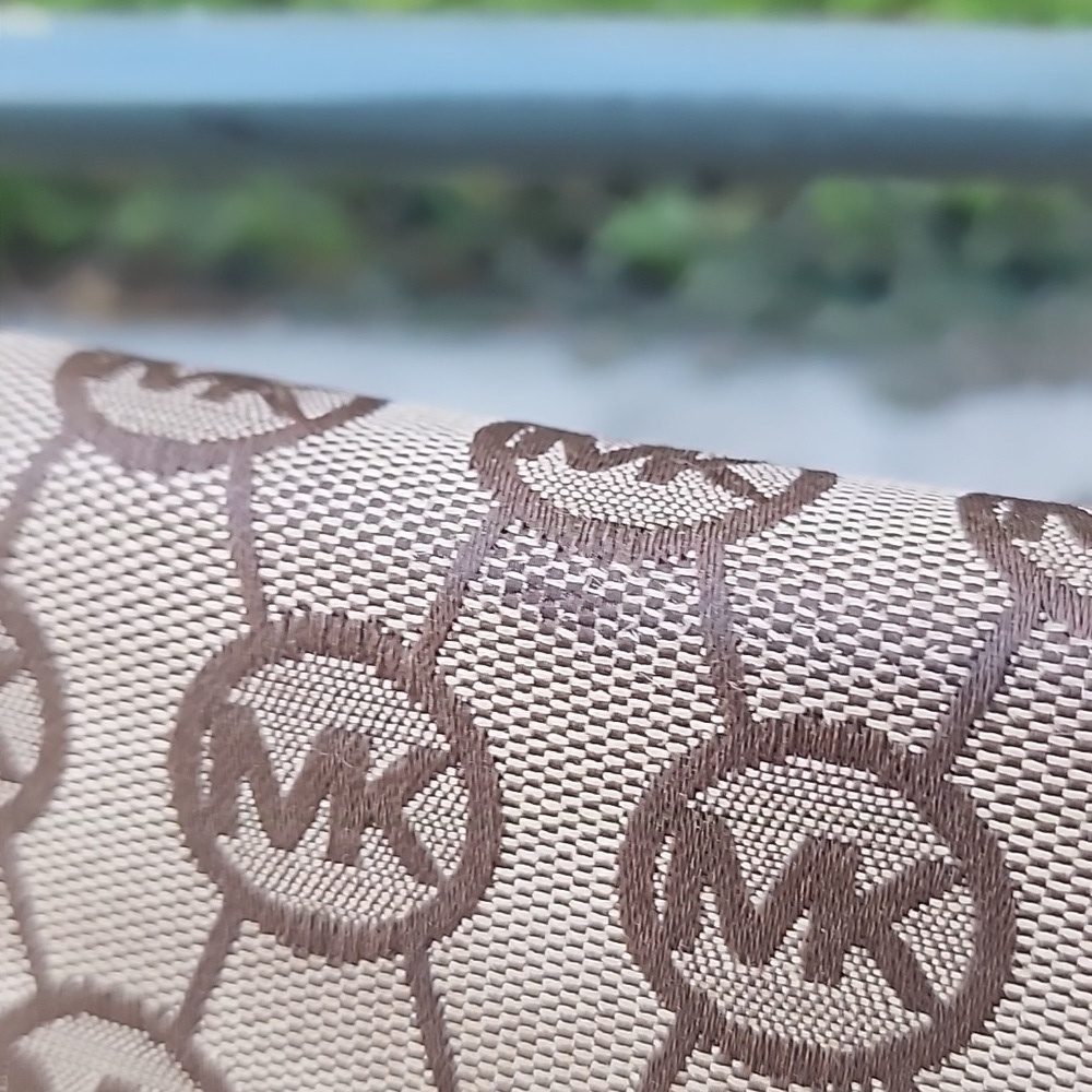 Michael Kors Brown Red Signature Canvas Wallet - Picture 8 of 13